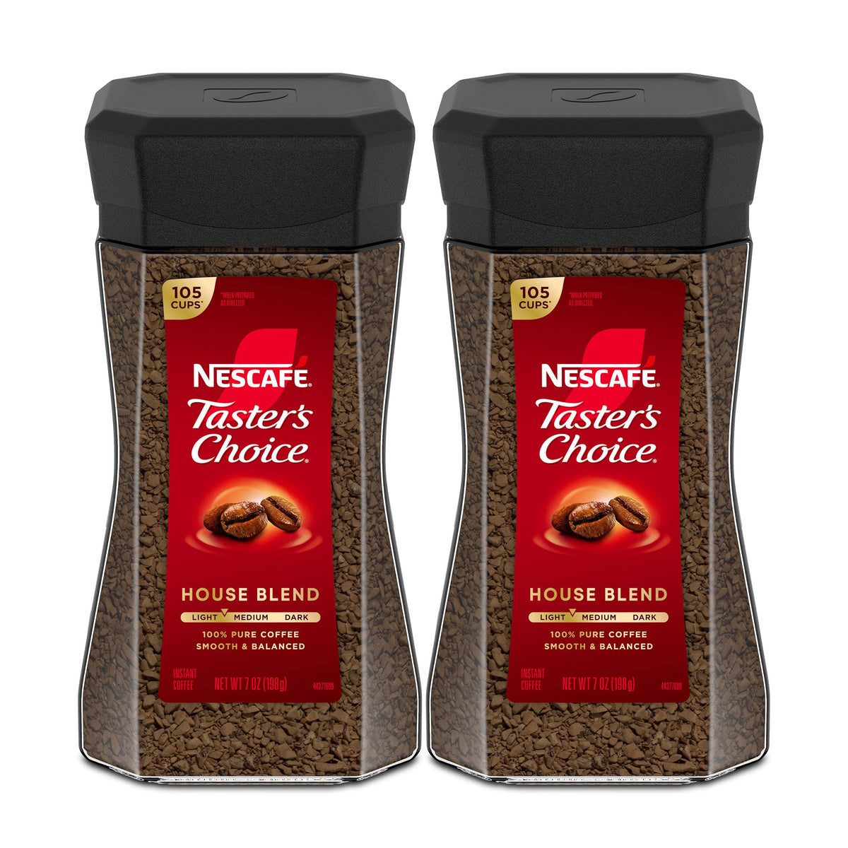 Instant Coffee Light Medium Roast 2 Jars 7 Oz Each U925