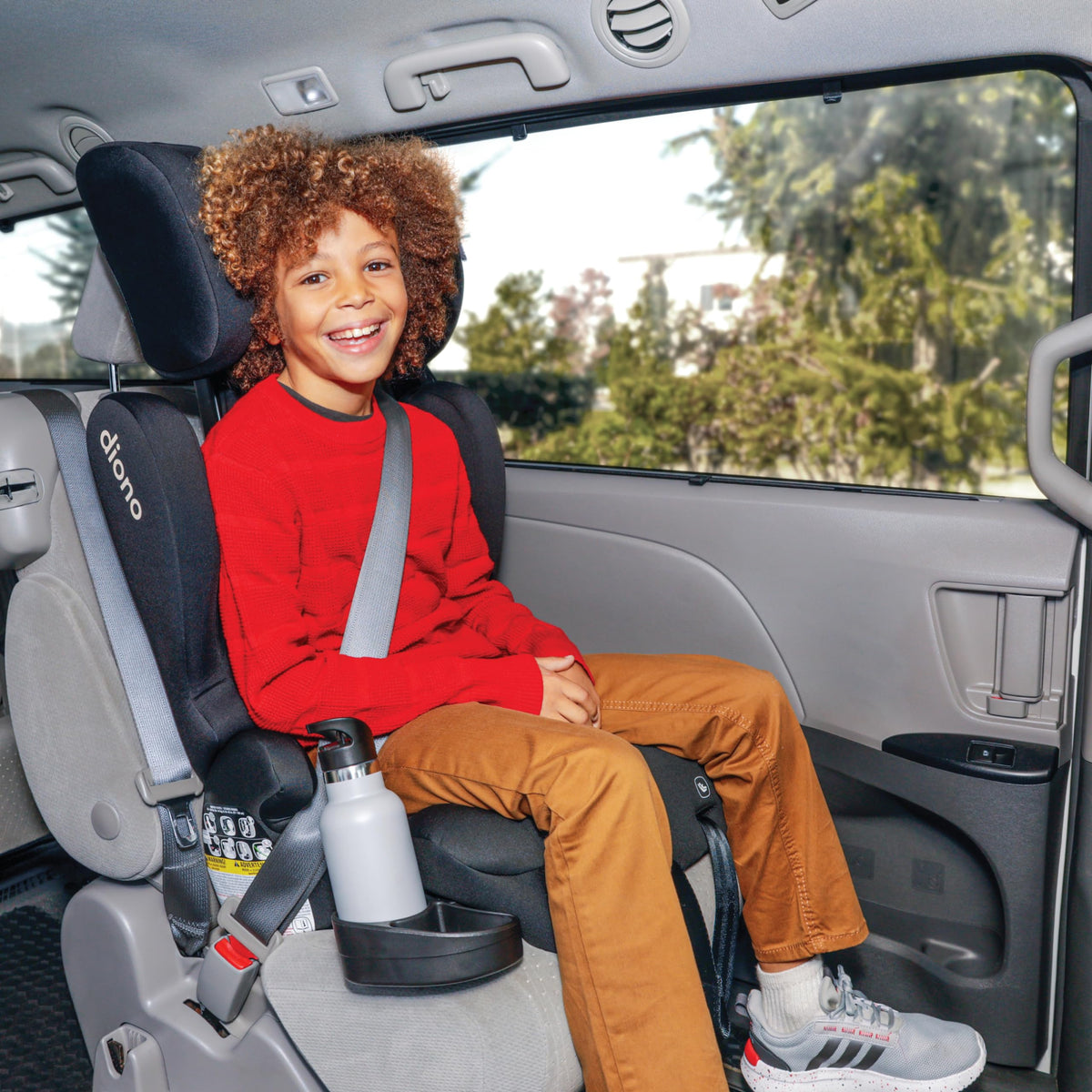2-in-1 Belt Positioning Booster Seat, Black L7086