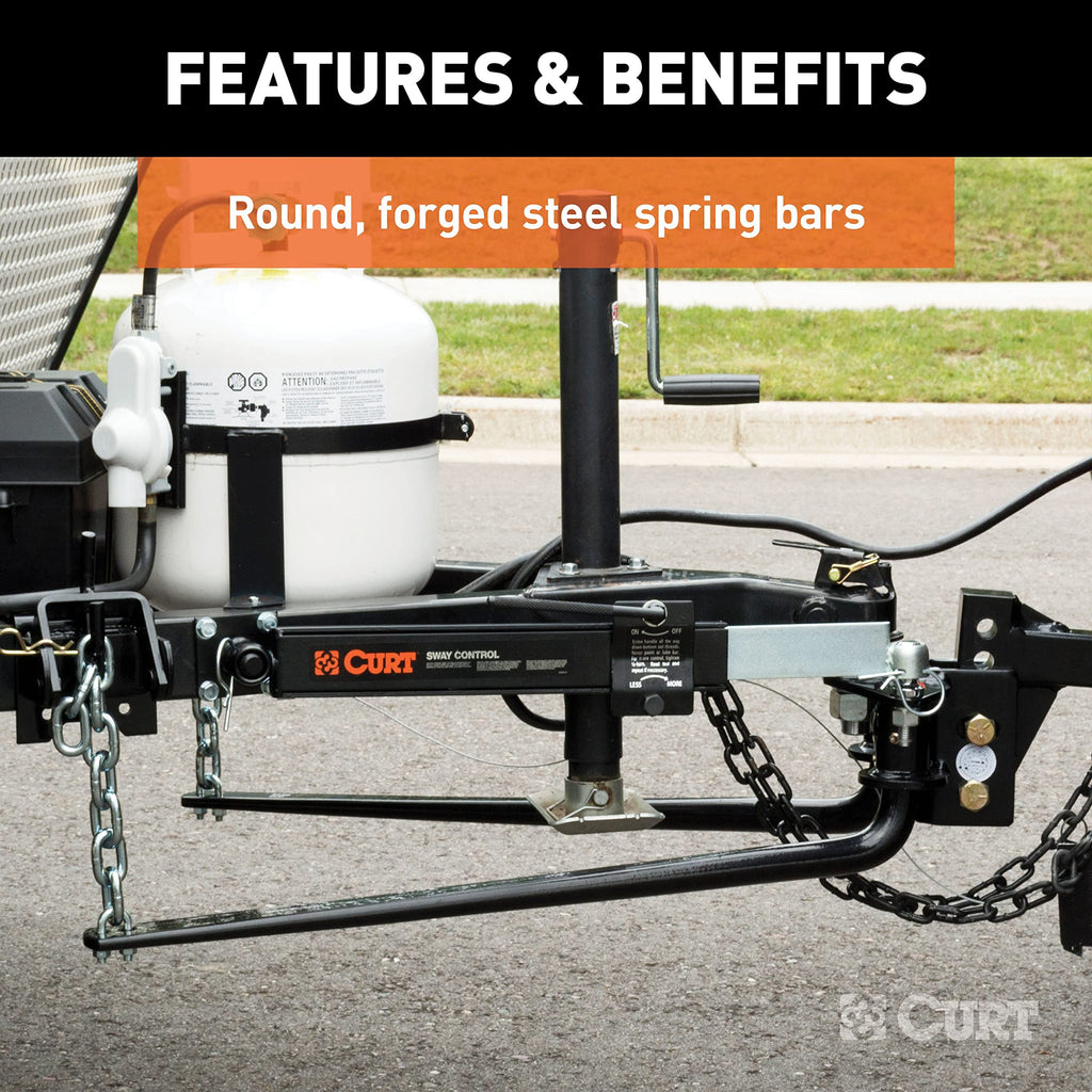 Round Bar Weight Distribution Hitch with Sway Control Q799
