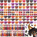 120 Pcs Dog Bow Tie Collar Set R763
