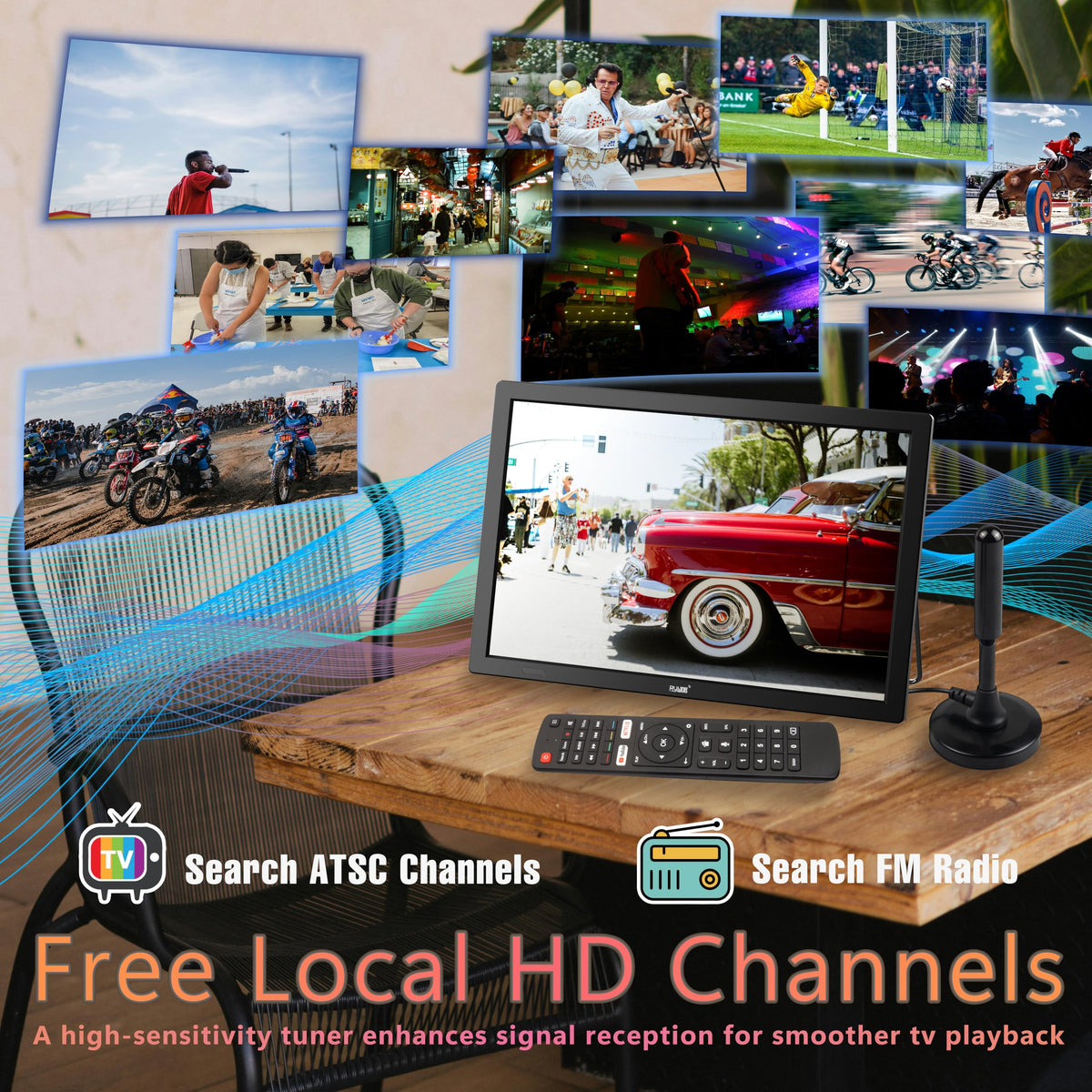 15.6" Rechargeable Battery TV I250